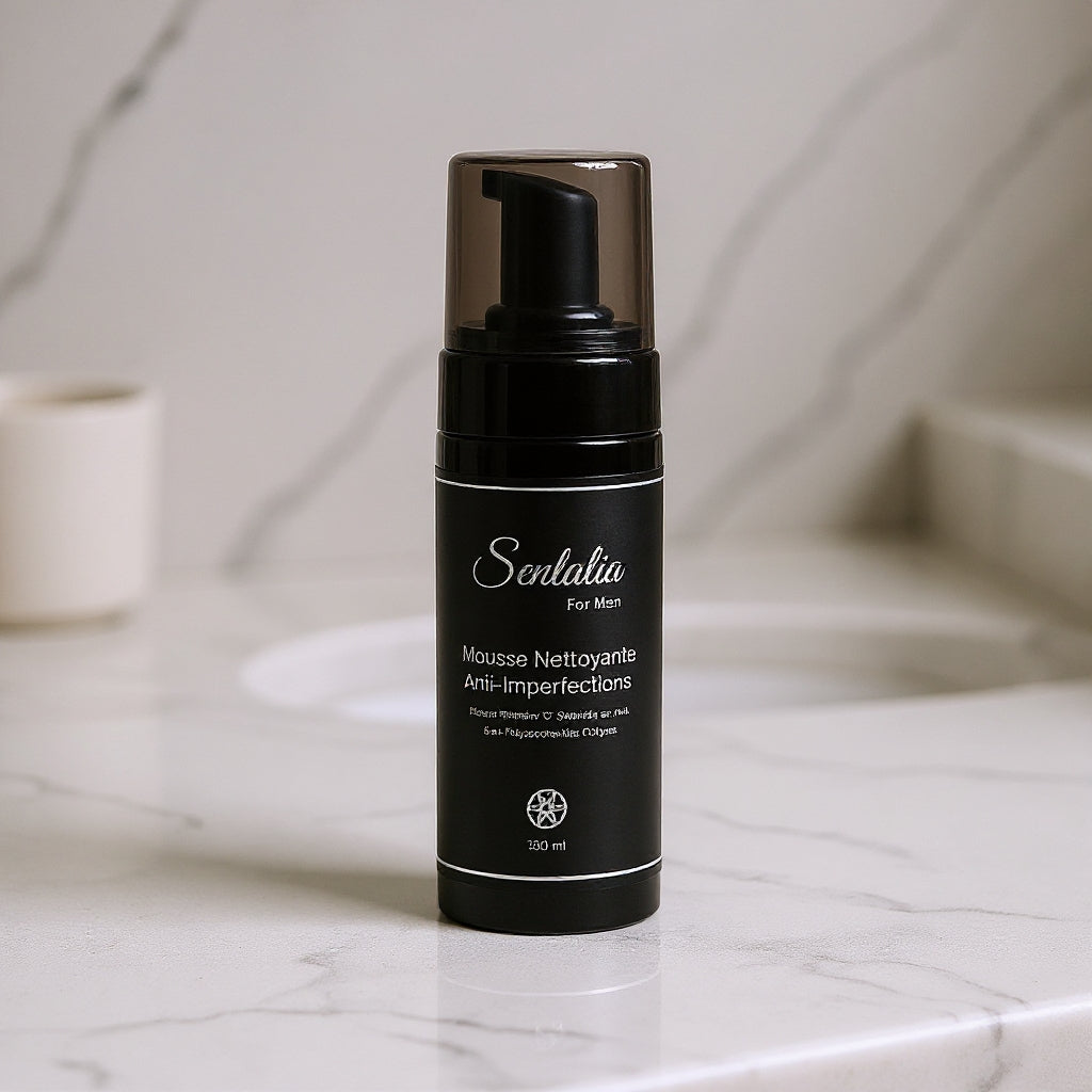 Mousse nettoyante visage anti-imperfections pour homme