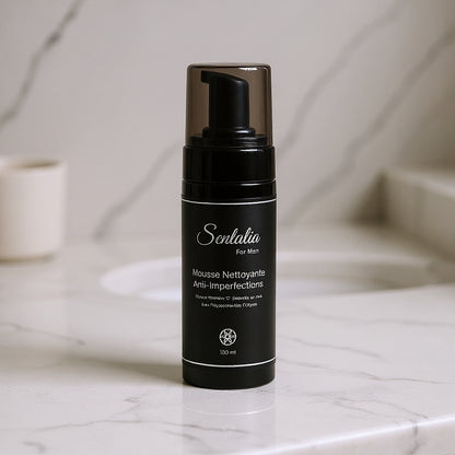 Mousse nettoyante visage anti-imperfections pour homme