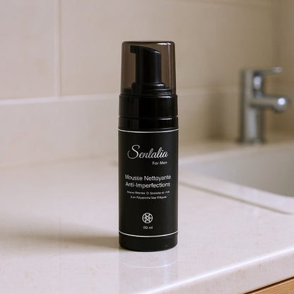 Mousse nettoyante visage anti-imperfections pour homme